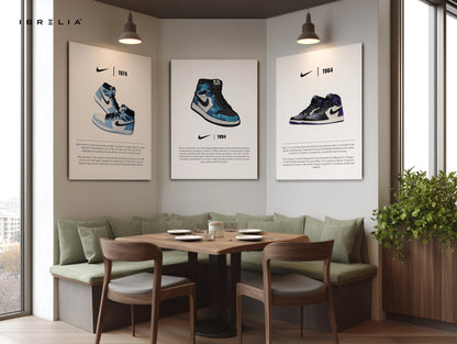 Nike Air Jordan Evolution 3 Panel Sneaker Wall Art in Pakistan | IBRELIA™ IBRELIA