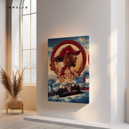 Lewis Hamilton Singapore Tribute – Formula 1 4K Ultra Wrap Frame Wall Art in Pakistan | IBRELIA™