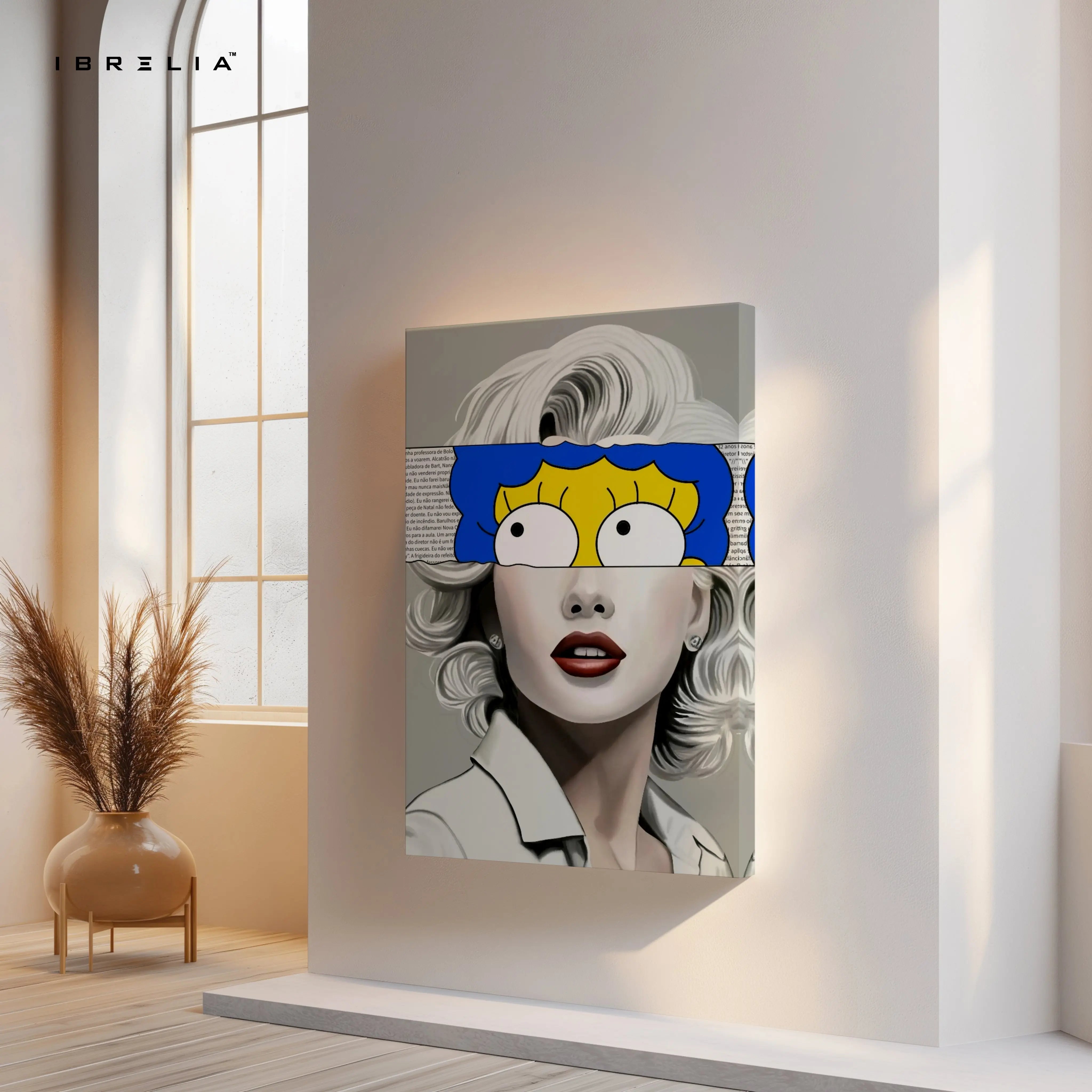 Pop Art Vintage Portrait Fusion – 4K Ultra Wrap Frame Wall Art in Pakistan | IBRELIA™ IBRELIA