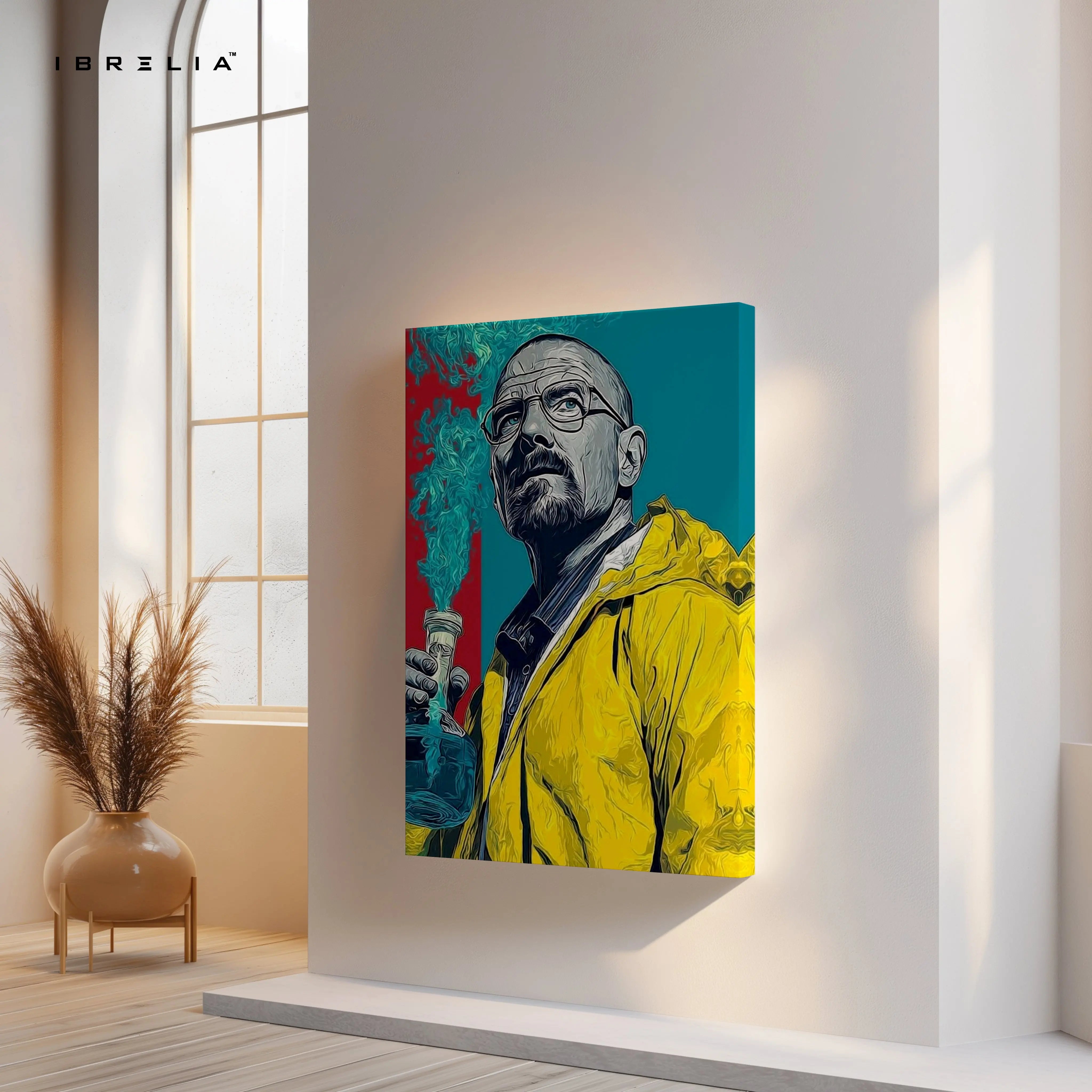 Heisenberg Breaking Bad Wall Art – Walter White Canvas Frame | TV Series Poster Pakistan | IBRELIA™ IBRELIA