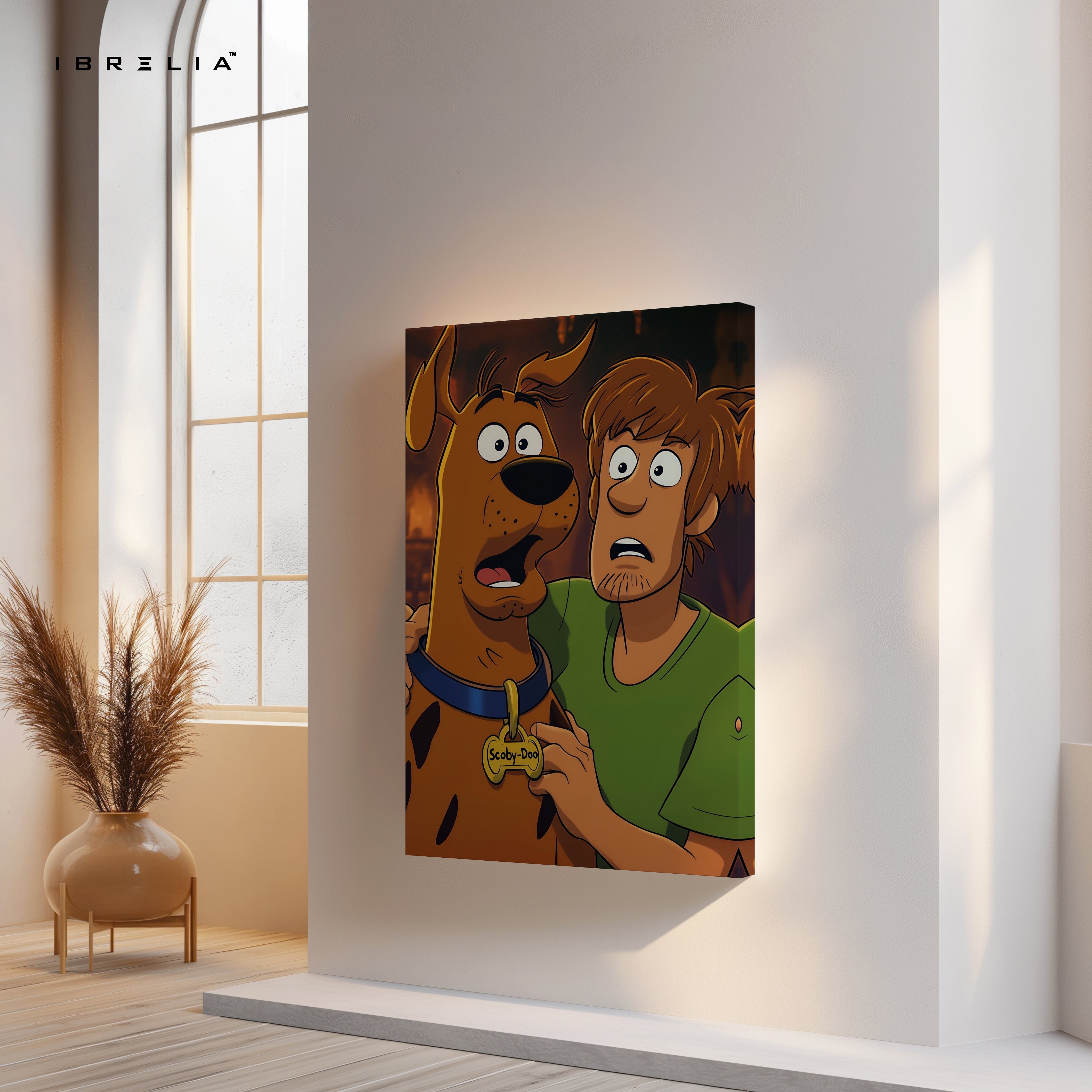 Mystery Duo Classic Cartoon Art – Iconic Animated Friendship Wall Art | 4K Ultra Wrap Frame Wall Art in Pakistan | IBRELIA™
