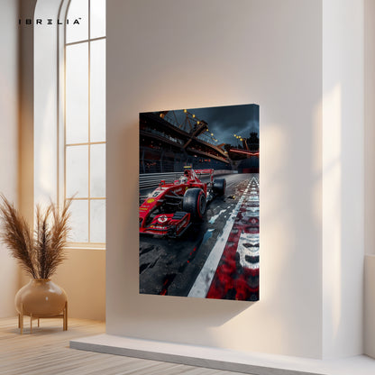Formula 1 Night Race Speed Art – High-Adrenaline Motorsport Wall Art | 4K Ultra Wrap Frame Wall Art in Pakistan | IBRELIA™