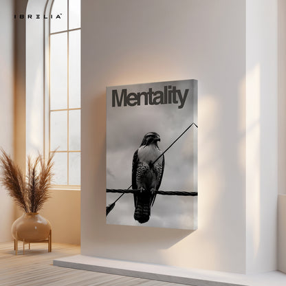 Mentality Hawk Minimal Art – 4K Ultra Wrap Frame Wall Art in Pakistan | IBRELIA™