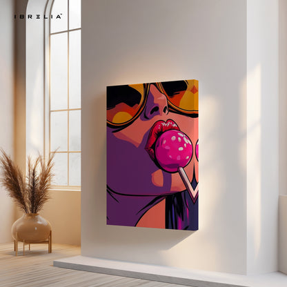 Pop Candy Rebel Art – 4K Ultra Wrap Frame Wall Art in Pakistan | IBRELIA™