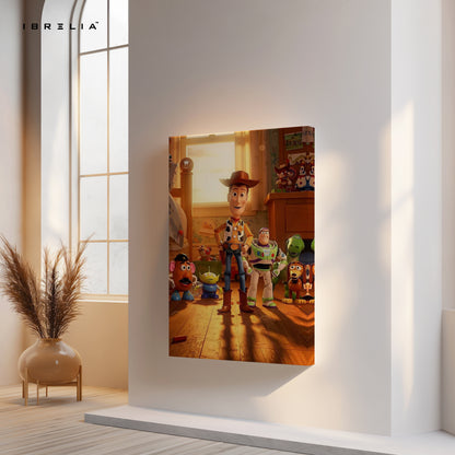 Toy Room Legends – Animated Friendship Pop Culture Art | 4K Ultra Wrap Frame Wall Art in Pakistan | IBRELIA™