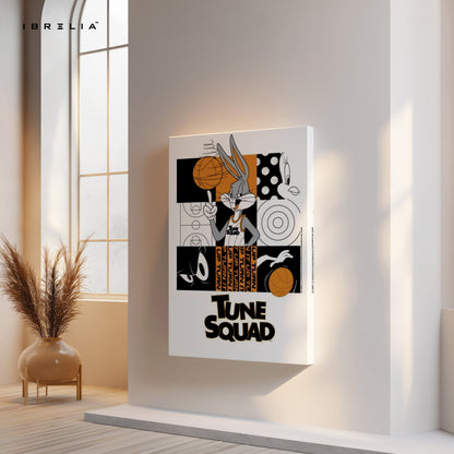 Tune Squad Basketball Pop Art – Iconic Cartoon Sports Wall Art | 4K Ultra Wrap Frame Wall Art in Pakistan | IBRELIA™