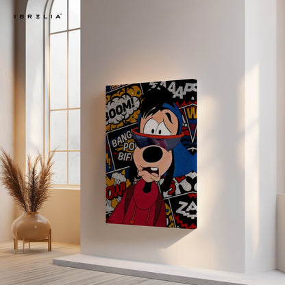Street Pop Goofy – Comic Graffiti Character Art | 4K Ultra Wrap Frame Wall Art in Pakistan | IBRELIA™