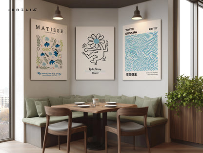 Modern Art Masters Floral Collection 3 Panel 4K Ultra HD Wall Art in Pakistan | IBRELIA™ IBRELIA
