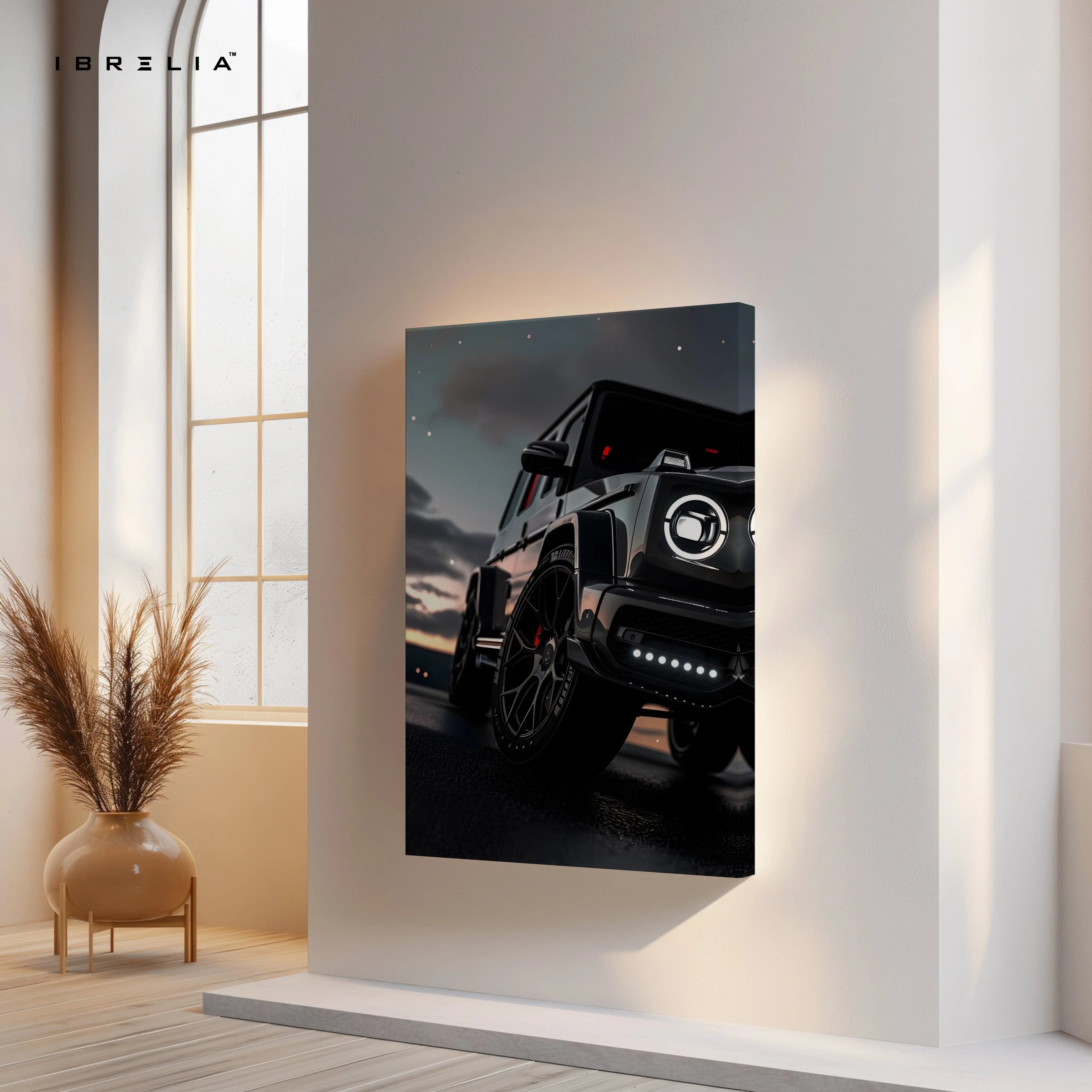 Mercedes G Wagon Night Drive Wall Art – Luxury SUV Aesthetic Canvas Frame | G-Class Poster Pakistan | IBRELIA™ IBRELIA