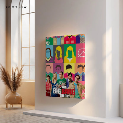 The Big Bang Theory Wall Art – Sitcom Characters Canvas Frame | Pop Culture Poster Pakistan | IBRELIA™ IBRELIA