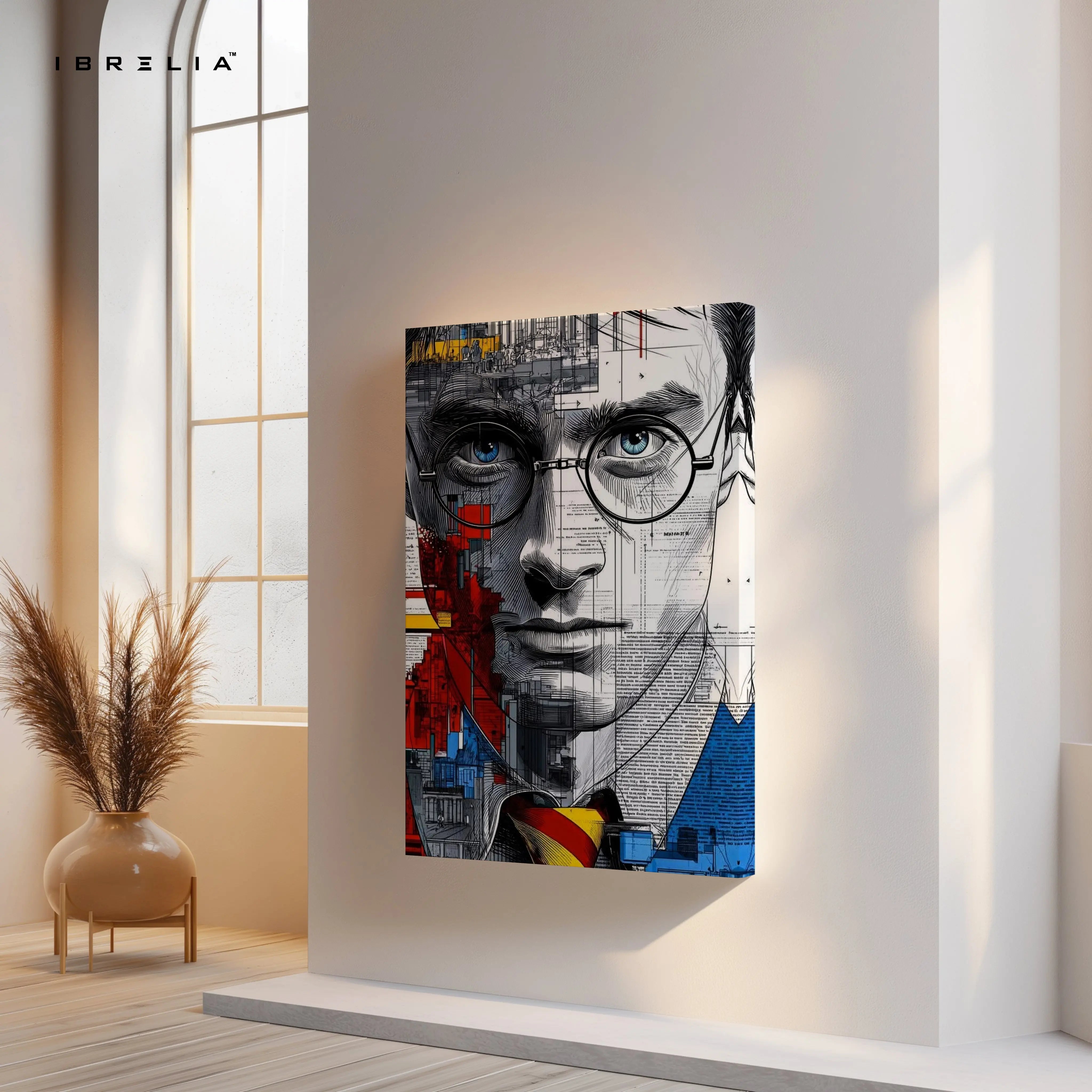 Modern Abstract Portrait Wall Art – Artistic Face Canvas Frame | Contemporary Art Poster Pakistan | IBRELIA™ IBRELIA