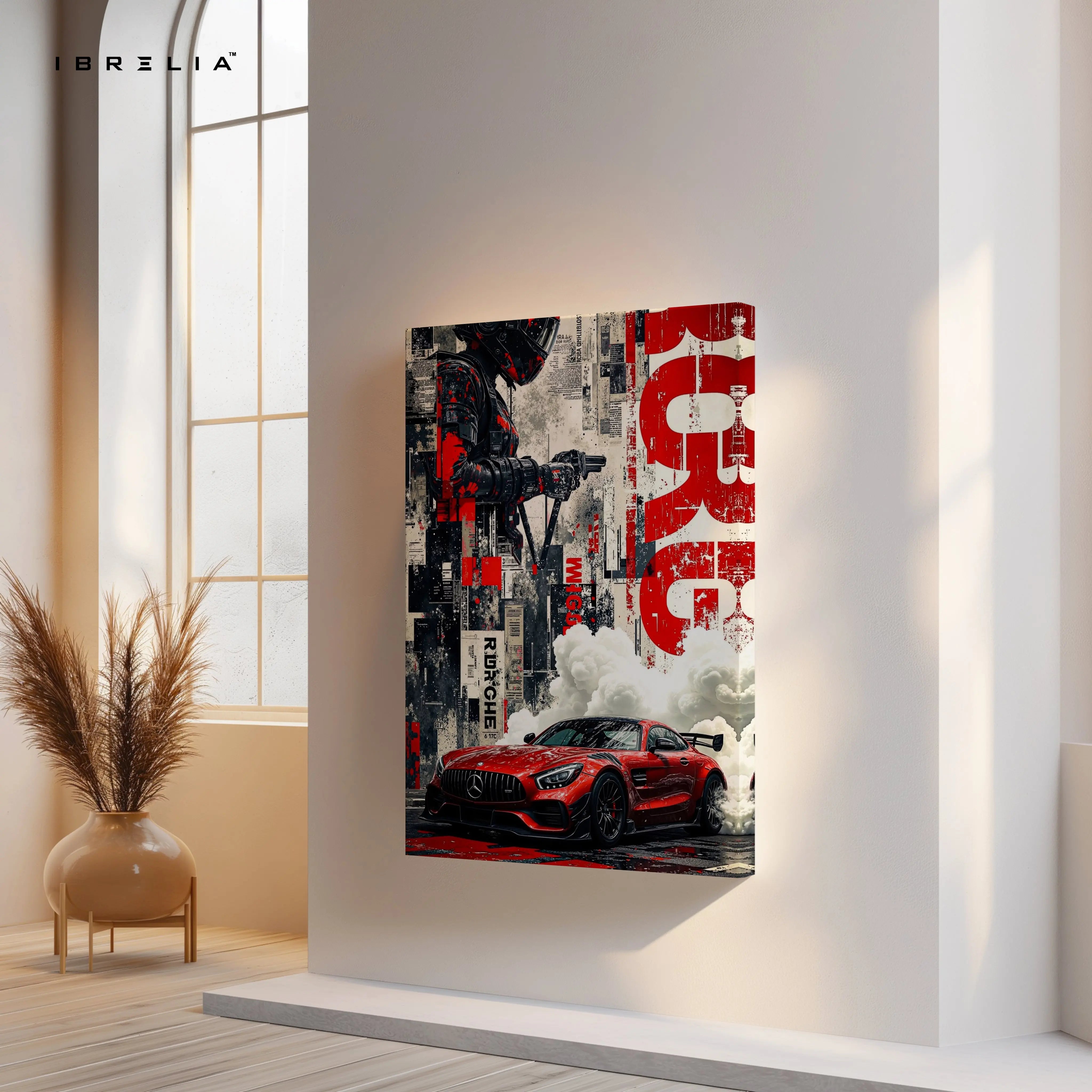 Mercedes AMG Rogue Driver Wall Art – Street Racing Canvas Frame Pakistan | Urban Performance Poster | IBRELIA™ IBRELIA