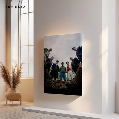 Mafia Crew Cinematic Wall Art – Gangster Scene Canvas Frame | Crime Drama Aesthetic Decor Pakistan | IBRELIA™ IBRELIA