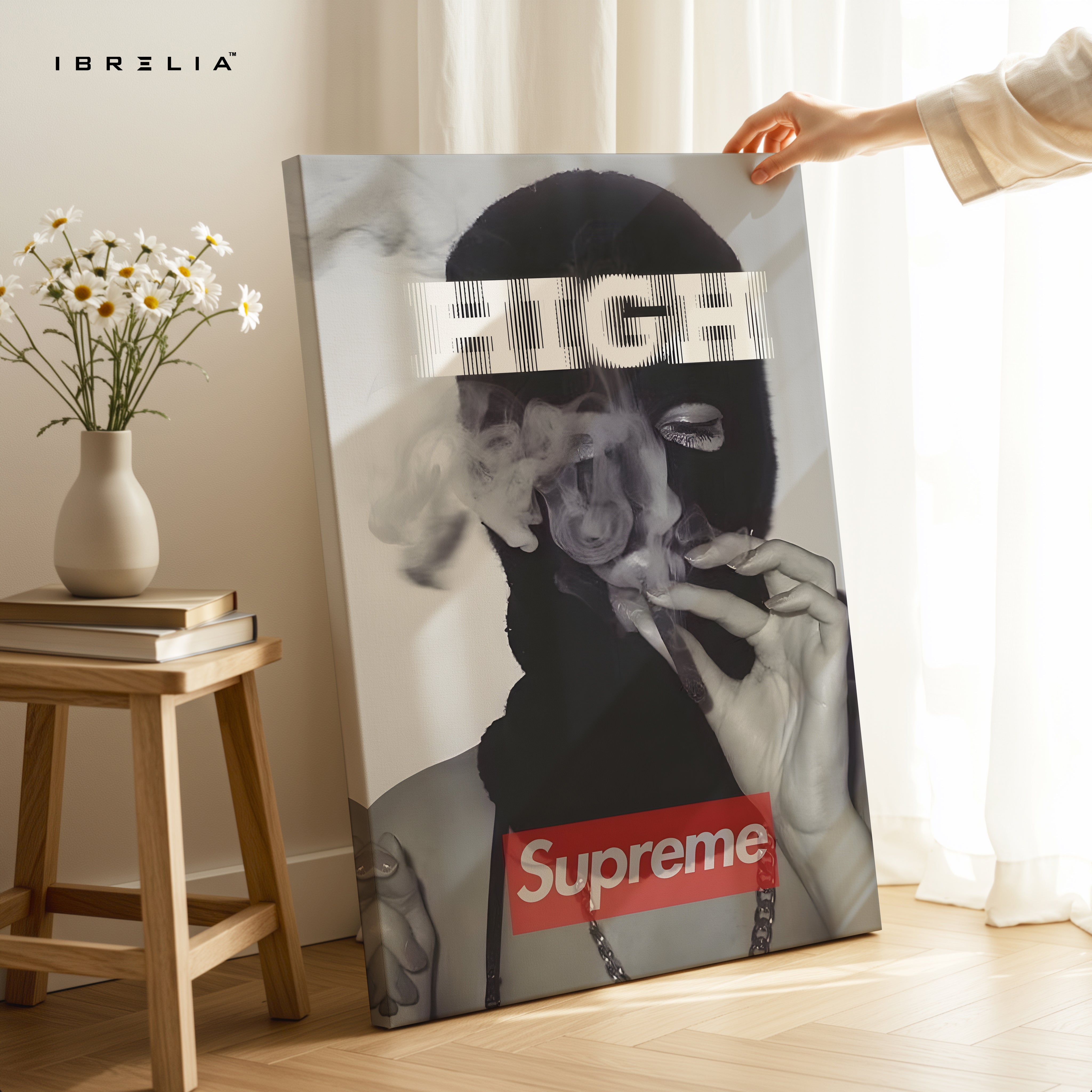 High Street Rebel Mask Art – 4K Ultra Wrap Frame Wall Art in Pakistan | IBRELIA™