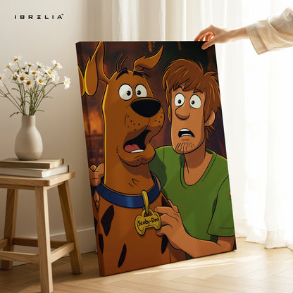 Mystery Duo Classic Cartoon Art – Iconic Animated Friendship Wall Art | 4K Ultra Wrap Frame Wall Art in Pakistan | IBRELIA™