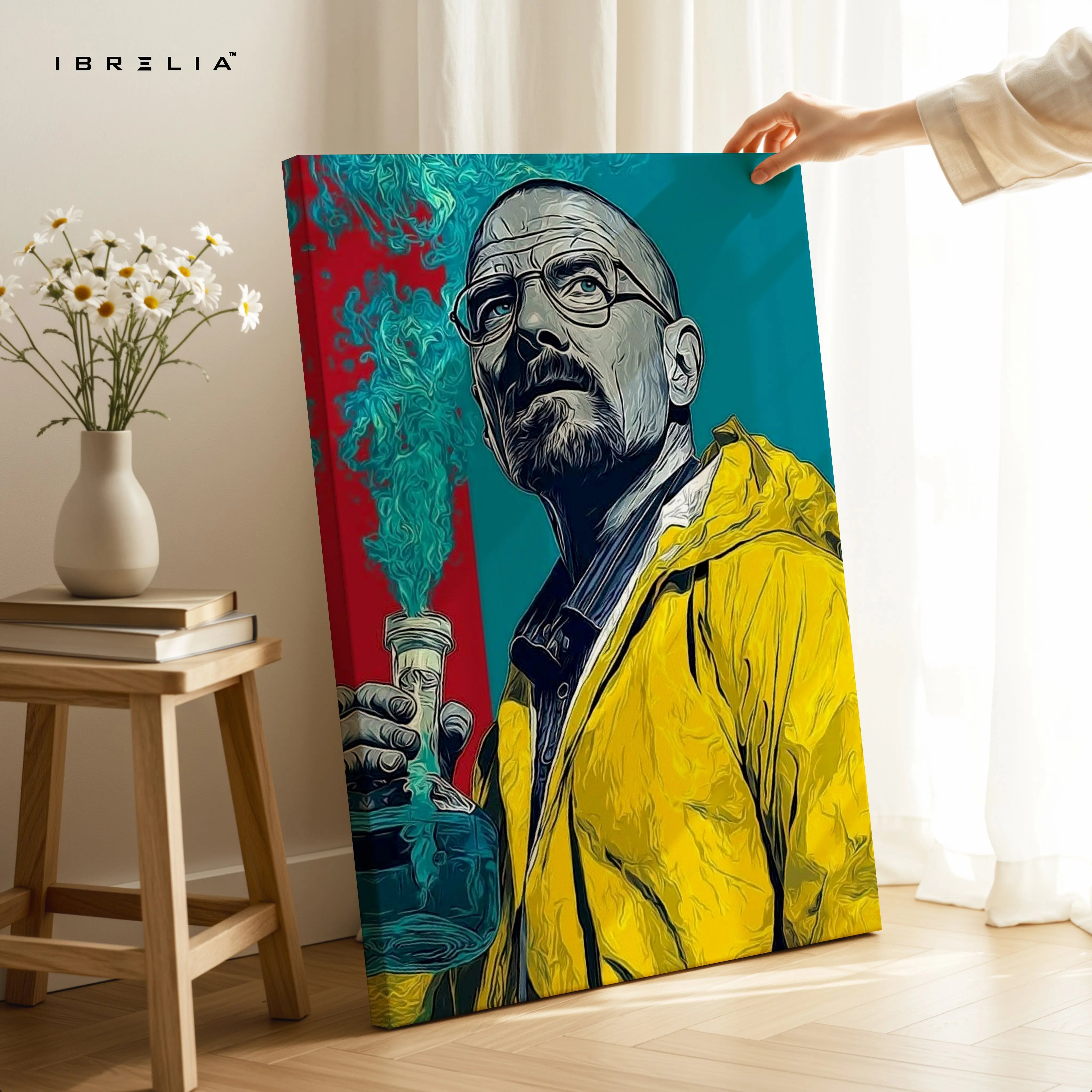 Heisenberg Breaking Bad Wall Art – Walter White Canvas Frame | TV Series Poster Pakistan | IBRELIA™ IBRELIA