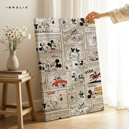 Retro Cartoon Comic Strip Collage – Vintage Pop Culture Wall Art | 4K Ultra Wrap Frame Wall Art in Pakistan | IBRELIA™