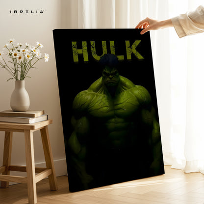 HULK Dark Power Portrait – 4K Ultra Wrap Frame Wall Art in Pakistan | IBRELIA™