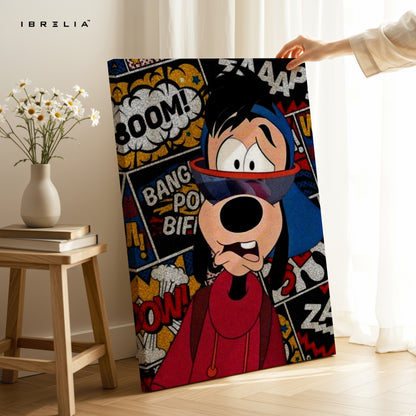 Street Pop Goofy – Comic Graffiti Character Art | 4K Ultra Wrap Frame Wall Art in Pakistan | IBRELIA™