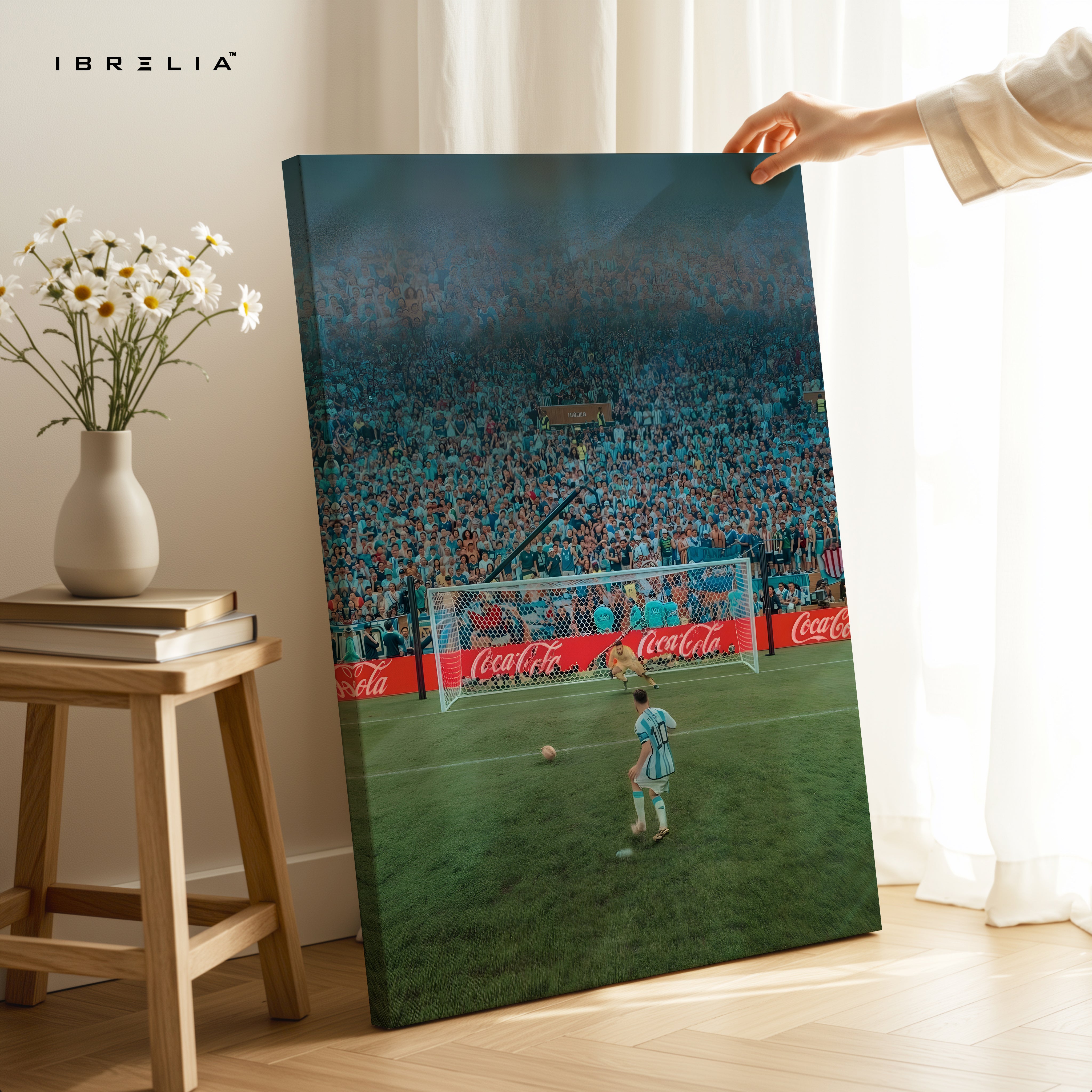 Lionel Messi Iconic Penalty Moment Argentina Art – 4K Ultra Wrap Frame Wall Art in Pakistan | IBRELIA™