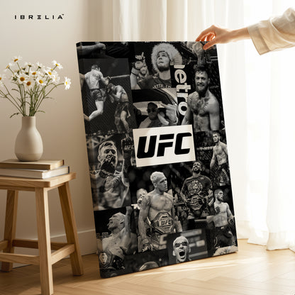 UFC Legends Collage Art – 4K Ultra Wrap Frame Wall Art in Pakistan | IBRELIA™