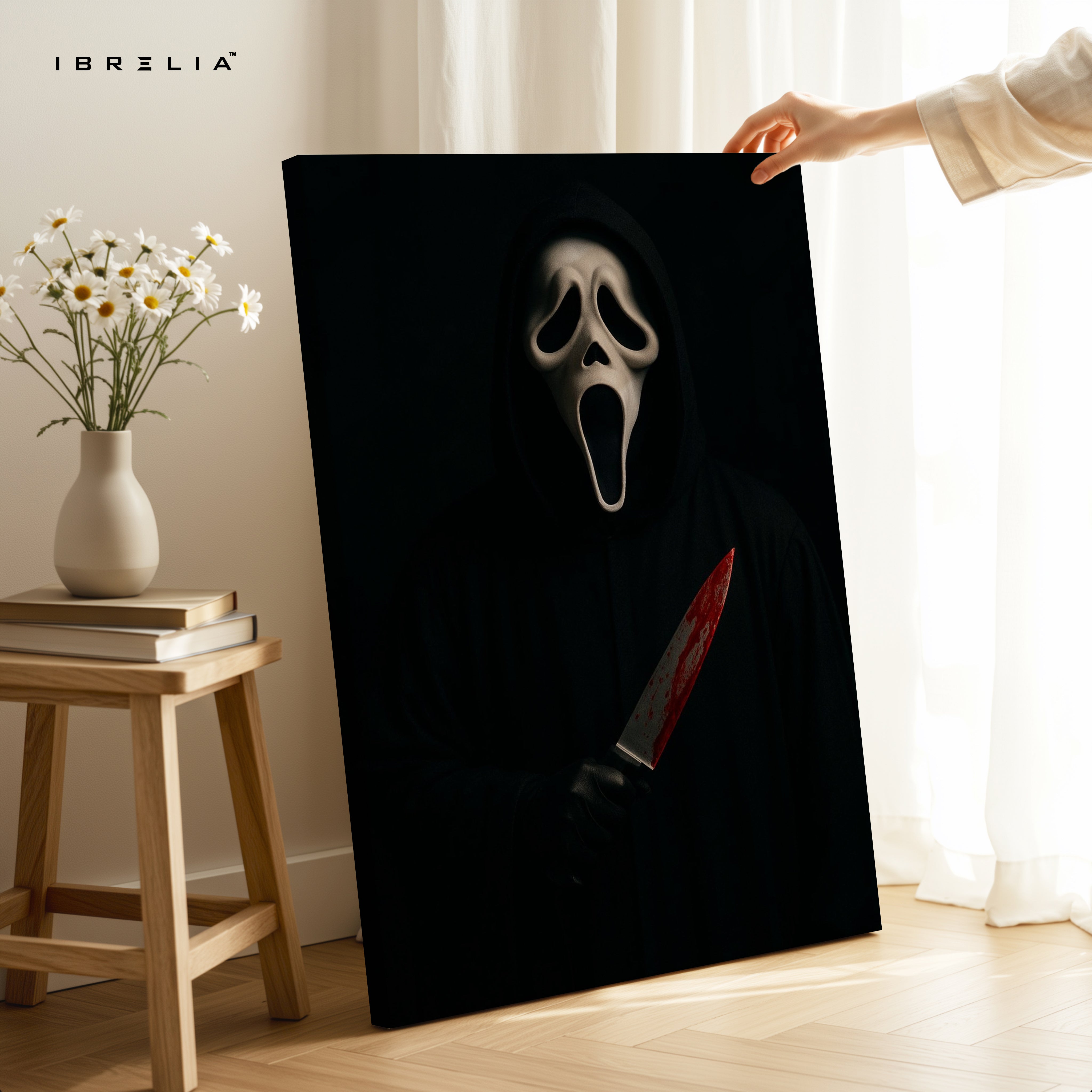 Silent Scream Noir – Dark Psychological Horror Art | 4K Ultra Wrap Frame Wall Art in Pakistan | IBRELIA™