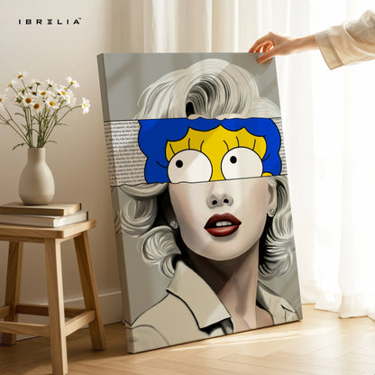 Pop Art Vintage Portrait Fusion – 4K Ultra Wrap Frame Wall Art in Pakistan | IBRELIA™ IBRELIA