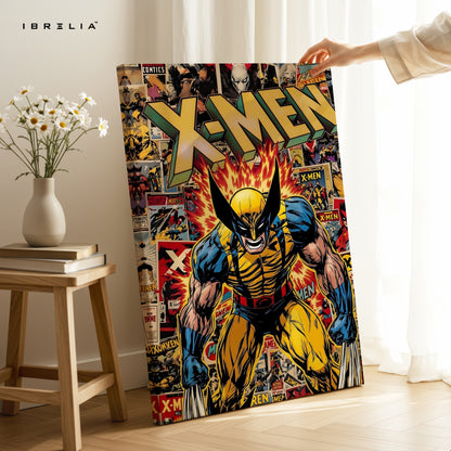 X-Men Wolverine Comic Art – 4K Ultra Wrap Frame Wall Art in Pakistan | IBRELIA™