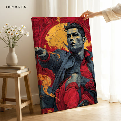 Cristiano Ronaldo Legendary Strike Pop Art – 4K Ultra Wrap Frame Wall Art in Pakistan | IBRELIA™