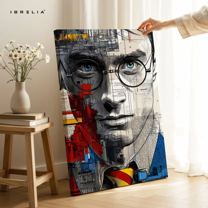 Modern Abstract Portrait Wall Art – Artistic Face Canvas Frame | Contemporary Art Poster Pakistan | IBRELIA™ IBRELIA