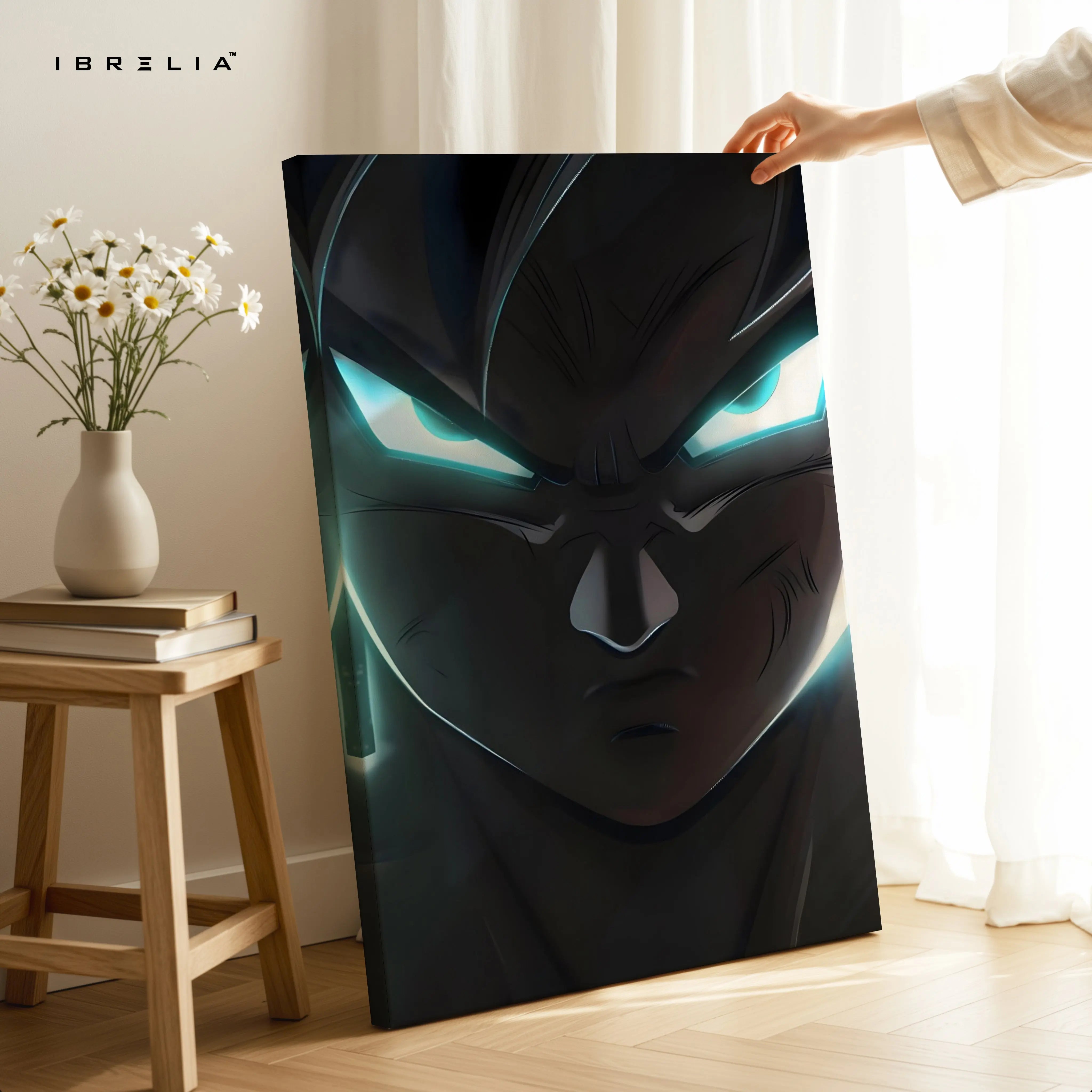 Vegeta Ultra Ego Wall Art – Dragon Ball Anime Canvas Frame | Saiyan Power Poster Pakistan | IBRELIA™ IBRELIA