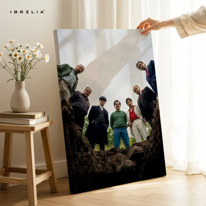 Mafia Crew Cinematic Wall Art – Gangster Scene Canvas Frame | Crime Drama Aesthetic Decor Pakistan | IBRELIA™ IBRELIA