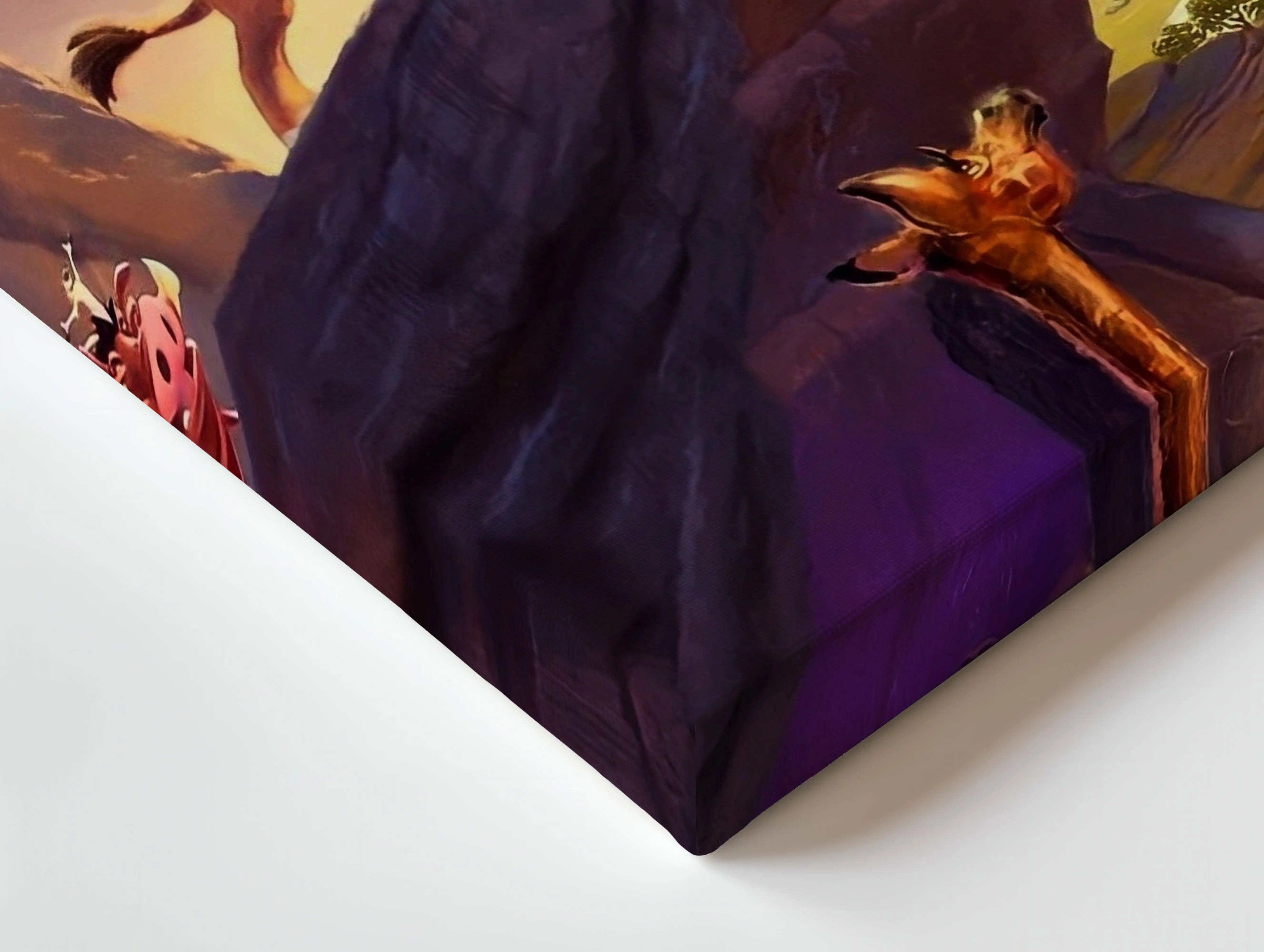 Lion King Pride Rock Wall Art – Iconic Jungle Scene Canvas Frame | Animated Movie Decor Pakistan | IBRELIA™ IBRELIA