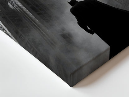 Gotham Ascension Silhouette – Dark Noir Skyscraper Art | 4K Ultra Wrap Frame Wall Art in Pakistan | IBRELIA™