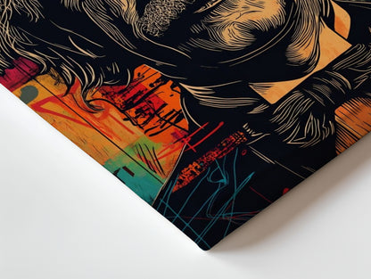 Albert Einstein Pop Art Portrait – 4K Ultra Wrap Frame Wall Art in Pakistan | IBRELIA™