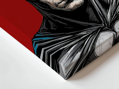 Batman Dark Portrait Wall Art – DC Superhero Canvas Frame | Batman Poster Pakistan | IBRELIA™ IBRELIA