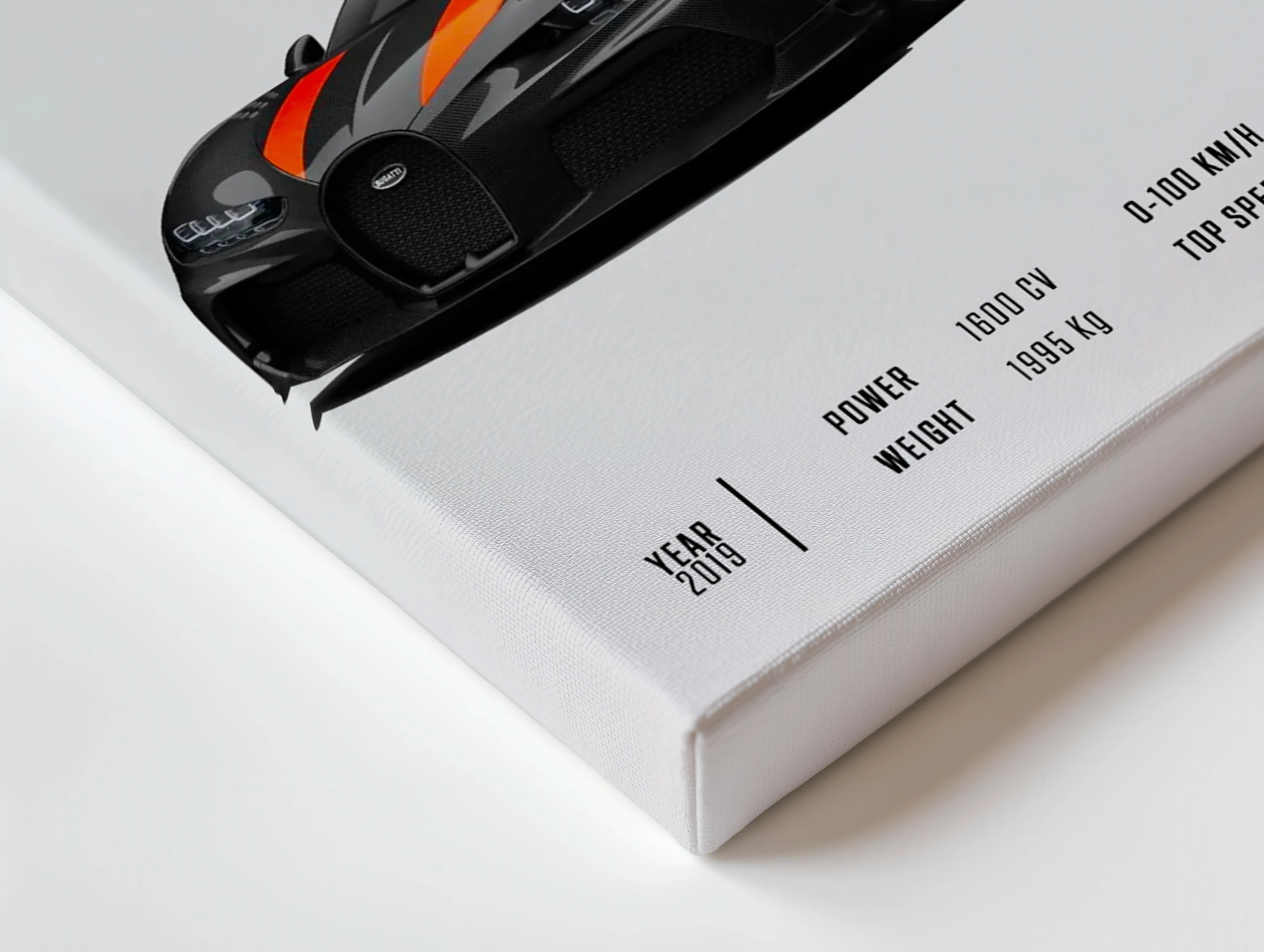Bugatti Chiron 300+ Minimal Hypercar Wall Art – Luxury Supercar Poster | 4K Ultra Wrap Frame Wall Art in Pakistan | IBRELIA™ IBRELIA