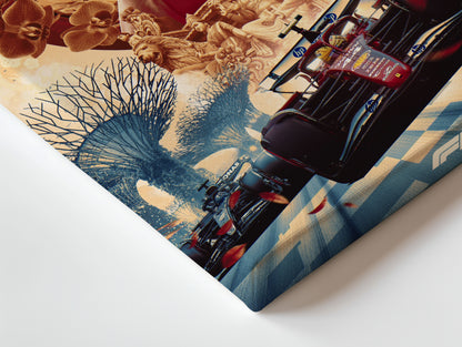 Lewis Hamilton Singapore Tribute – Formula 1 4K Ultra Wrap Frame Wall Art in Pakistan | IBRELIA™