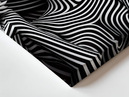 Monochrome Vogue Muse – Black & White Fashion Portrait Art | 4K Ultra Wrap Frame Wall Art in Pakistan | IBRELIA™