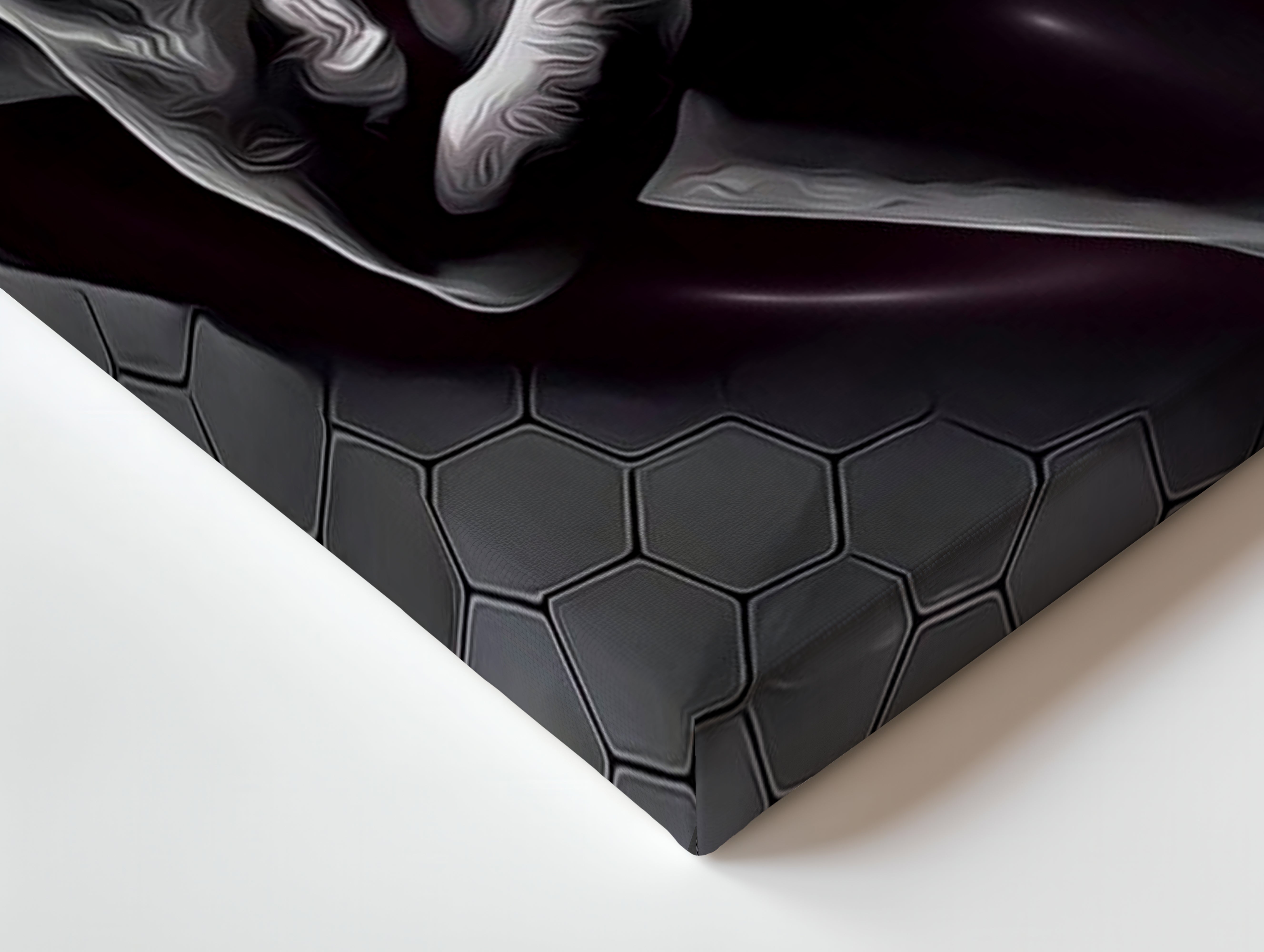 Silent Contemplation Skull – Dark Abstract Thought Art | 4K Ultra Wrap Frame Wall Art in Pakistan | IBRELIA™