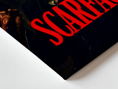 Scarface Inferno Portrait – Cinematic Crime Art 4K Ultra Wrap Frame Wall Art in Pakistan | IBRELIA™