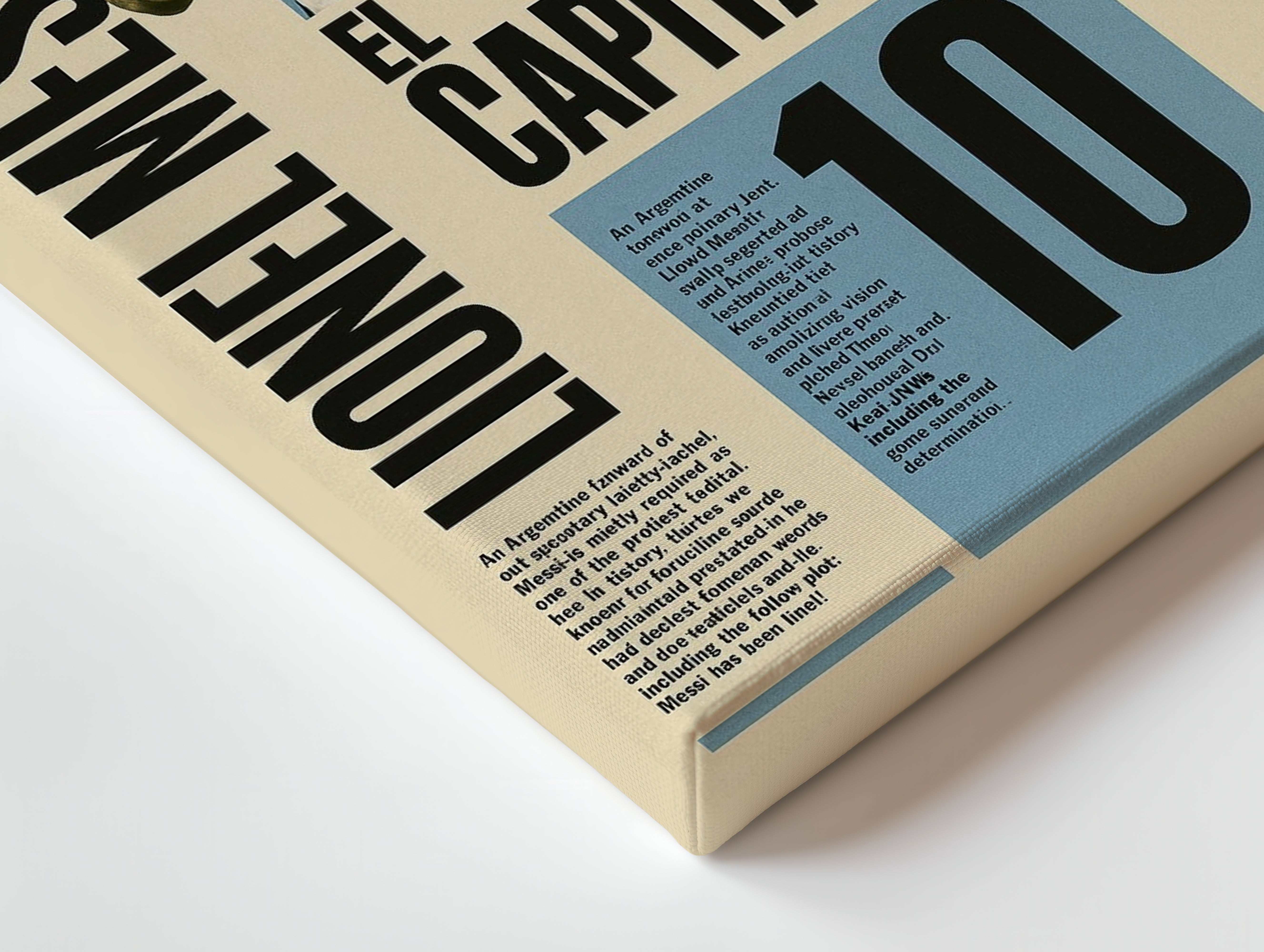 Lionel Messi “El Capitano” Argentina No.10 Poster Art – 4K Ultra Wrap Frame Wall Art in Pakistan | IBRELIA™