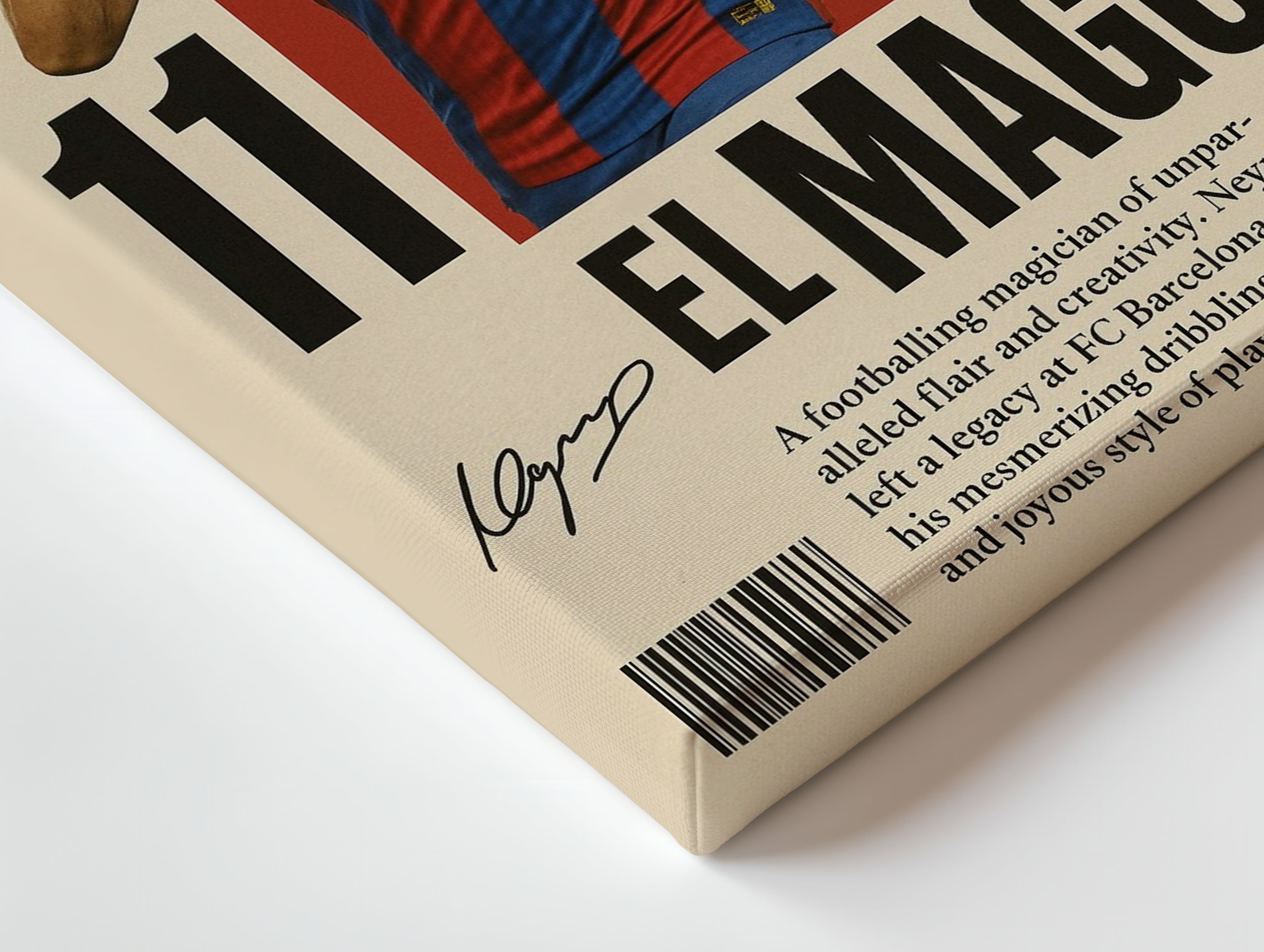 Neymar Jr “El Mago” FC Barcelona Poster Art – 4K Ultra Wrap Frame Wall Art in Pakistan | IBRELIA™