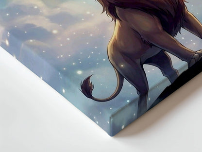 Majestic Lion Spirit Wall Art – King of Jungle Canvas Frame | Powerful Animal Decor Pakistan | IBRELIA™ IBRELIA
