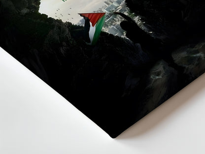 And Your Lord Never Forgets Art – Palestine Hope Silhouette | 4K Ultra Wrap Frame Wall Art in Pakistan | IBRELIA™