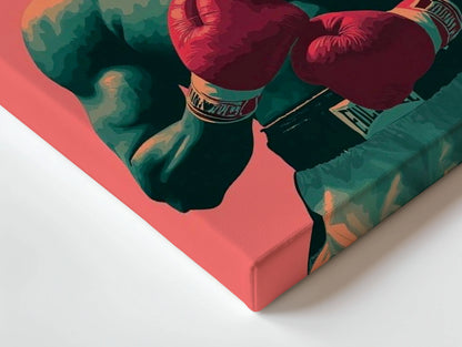 Muhammad Ali Portrait Wall Art – Boxing Legend Canvas Frame | Vintage Fighter Poster Pakistan | IBRELIA™ IBRELIA