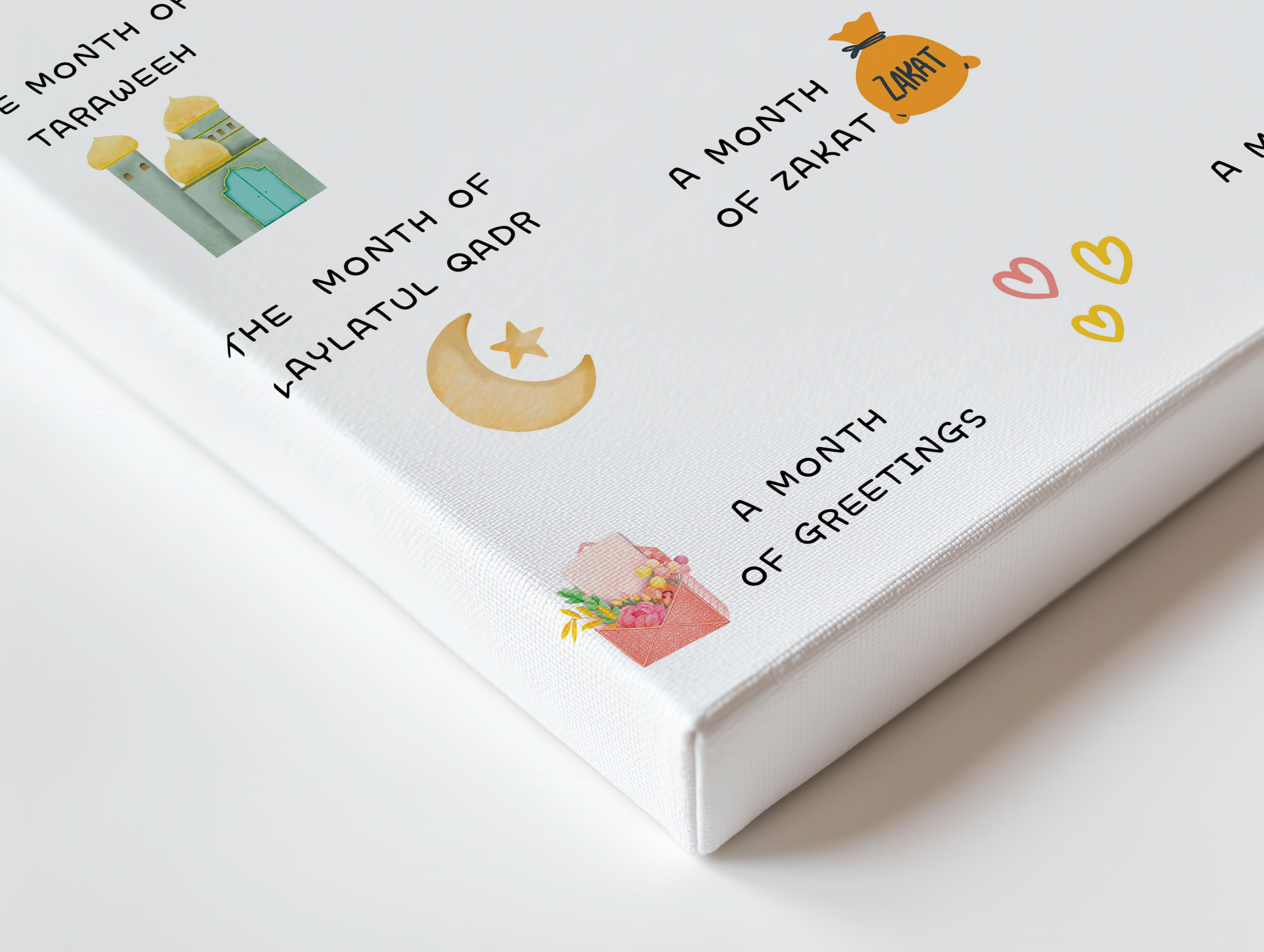 Ramadan Is – A Month of Blessings Wall Art | 4K Ultra Wrap Frame Islamic Ramadan Wall Art in Pakistan | IBRELIA™