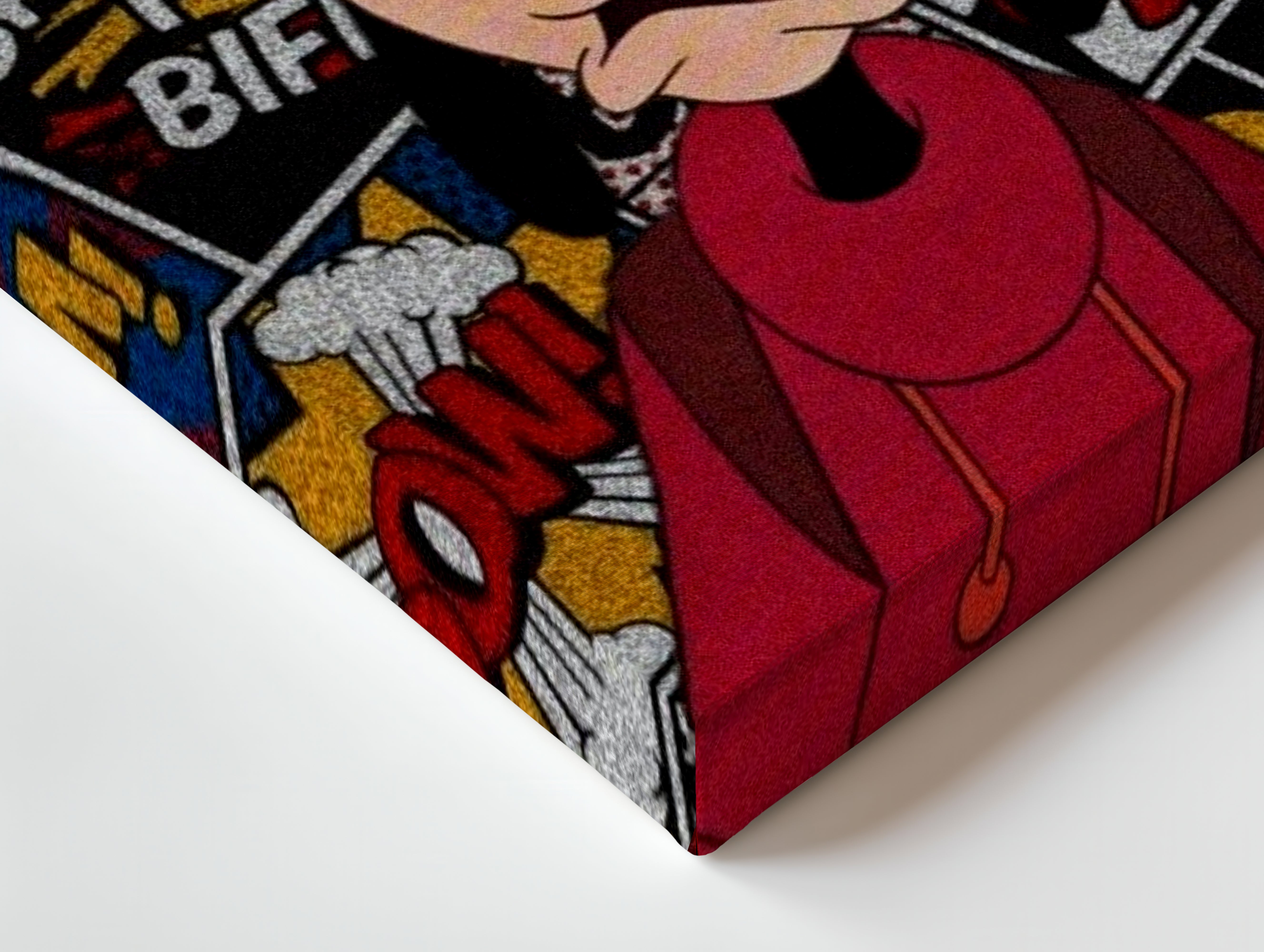 Street Pop Goofy – Comic Graffiti Character Art | 4K Ultra Wrap Frame Wall Art in Pakistan | IBRELIA™