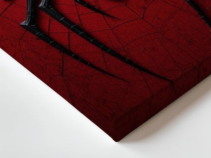 Crimson Arachnid Emblem Art – 4K Ultra Wrap Frame Wall Art in Pakistan | IBRELIA™