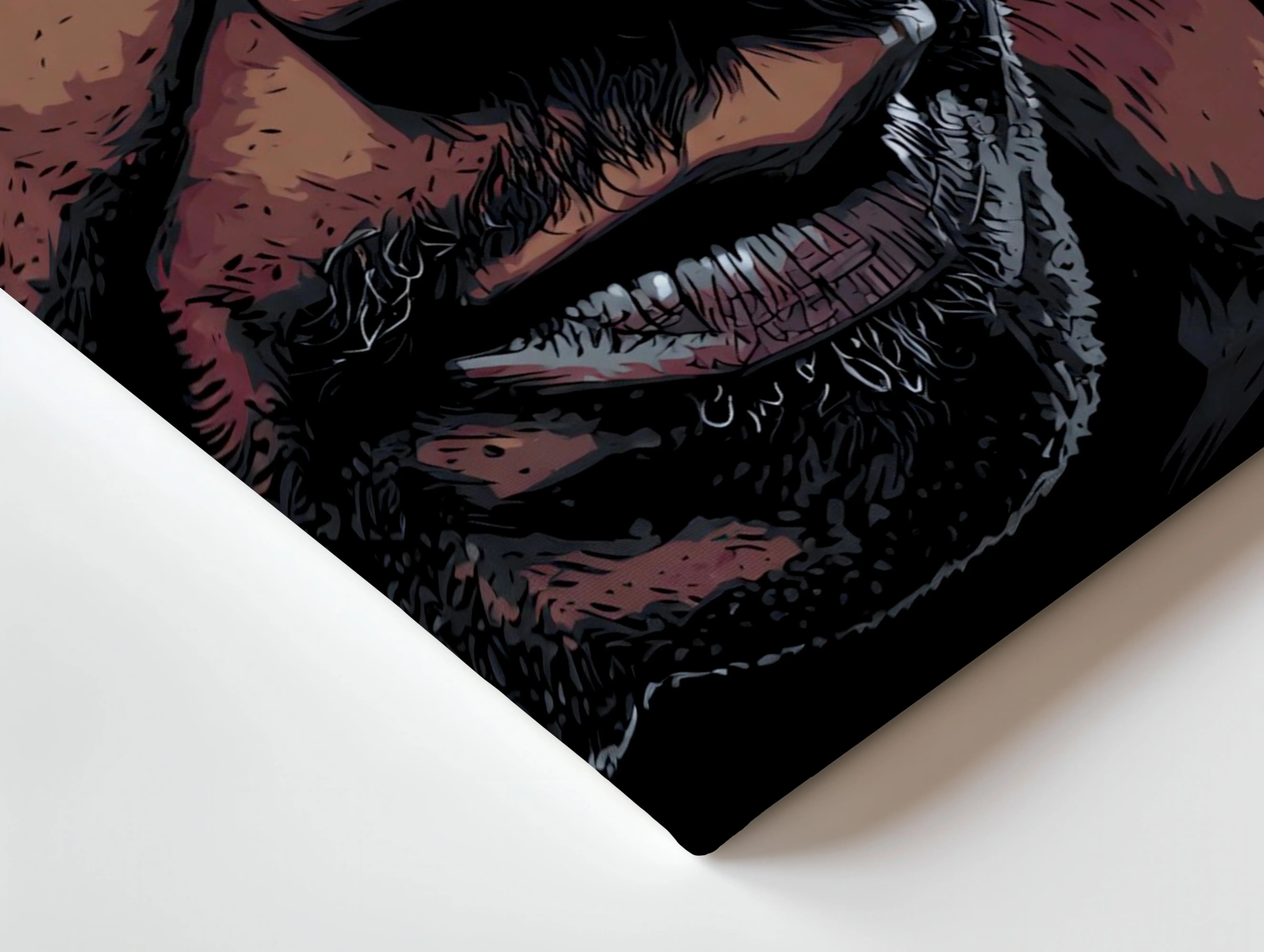Mike Tyson Portrait Wall Art – Intense Boxing Legend Canvas Frame | Fighter Street Style Poster Pakistan | IBRELIA™ IBRELIA